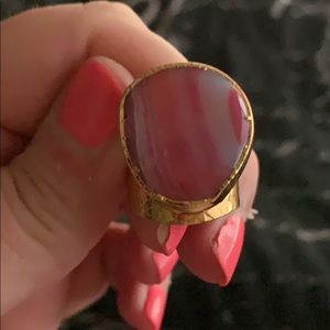 Adjustable Cigar Band , Candy cane color ring